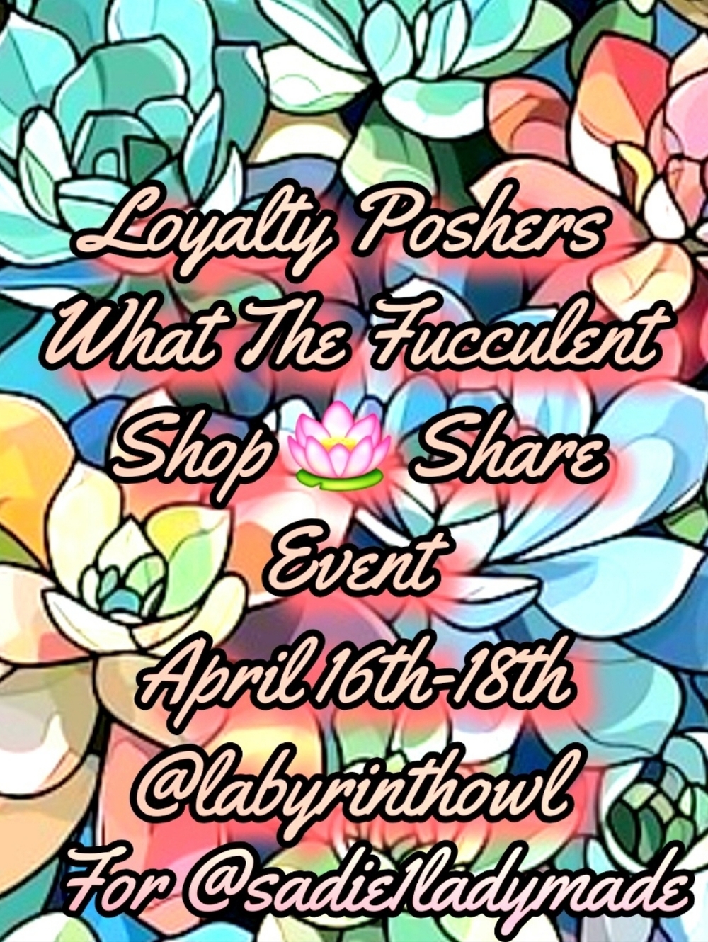 What The Fucculent Shop🪷Share Event is next door.🙏Share and support👉👉